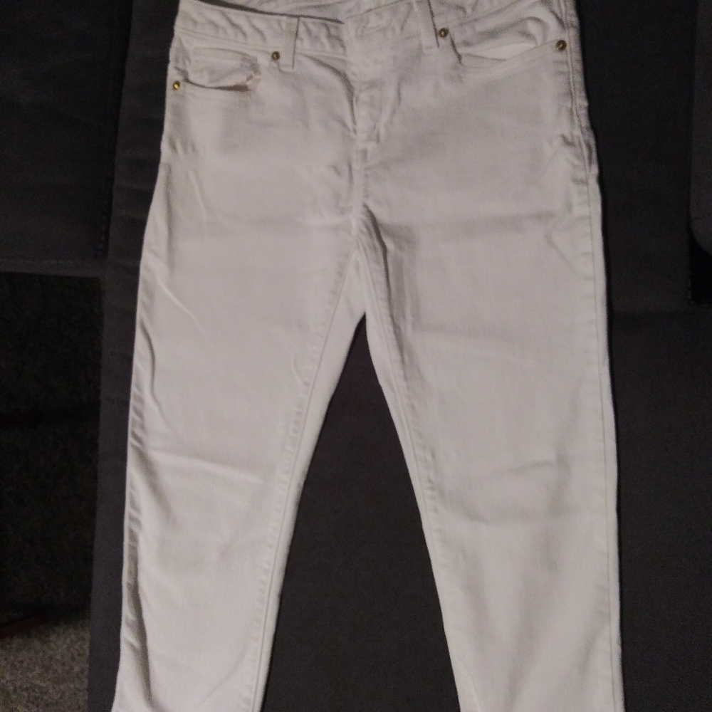 Michael Kors Cropped White Women's Jeans